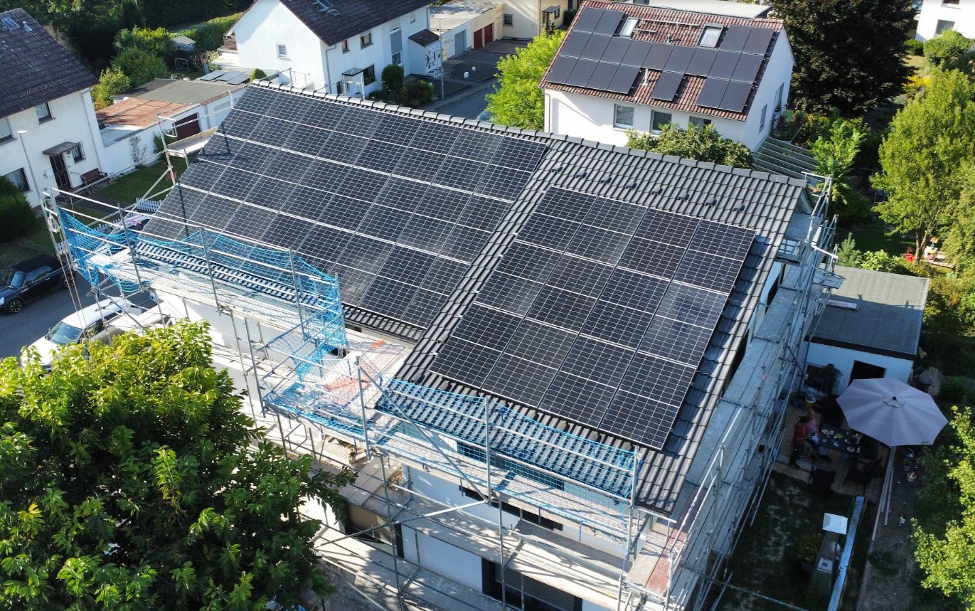 Satteldachanlage – Photovoltaik auf einem Satteldach